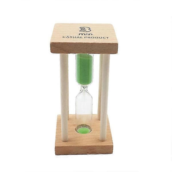 Trätimglas 30 Sekunder+1+2+3+5+10 Minuter Timer Set Anpassade Hantverks Ornament 6-pack
