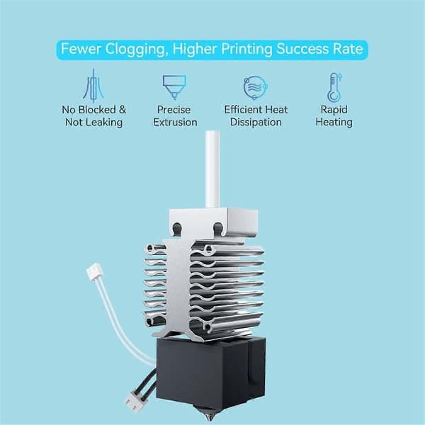 For -3 V3 SE Hotend with 0.4/0.6mm Nozzle Replacement, 3D Printer Ceramic Hotend Kit, High-Speed Heating Block
