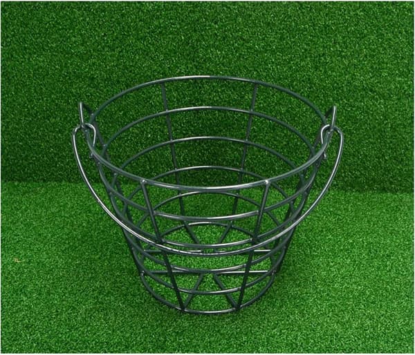 Golf Ball Bucket, Metal Golf Ball Basket, Durable Golf Ball Container Storage, Golf Accessories