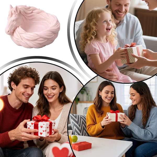 Nøglebakke til Flurtisch Hesteformet opbevaringsbakke pink - Rosa