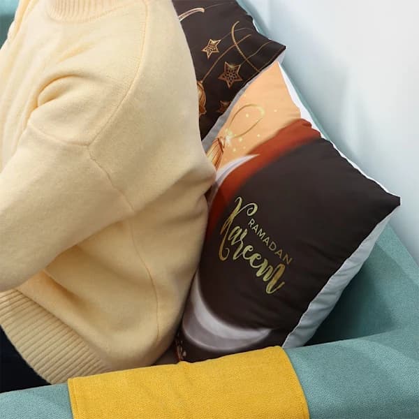 EID Mubarak Decorative Pillow Cover Ramadan Cushion Cover