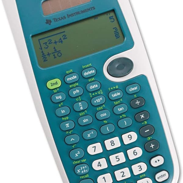 Vetenskaplig multi-view-kalkylator, 16-bitars, 4-trådig, batteri/solenergi,