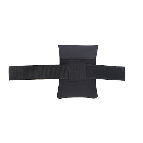 #Small saddle bag in light material Black#