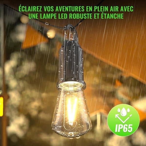 Rechargeable LED Camping Lantern, IP65 Portable Lantern, 3 Brightness Modes, Perfect for Camping, Hiking, Emergencies, 4 Pieces