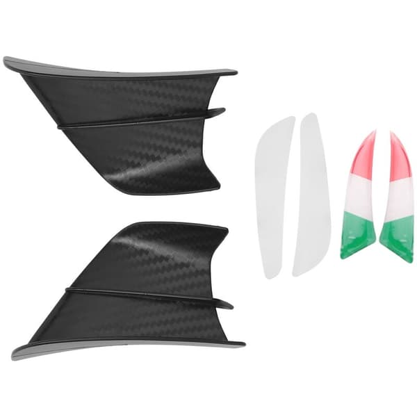 Aerodynamisk vinge sæt Spoiler vinge vindstrømsbeslag til S1000RR V4 -10R R1, mat sort