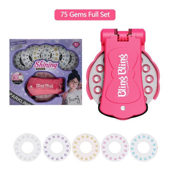 Bling Bling Ultimate Glam Kit - Fæster diamanter i dit hår i flere farver