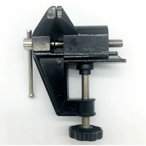 Miniskruvstäd Reparationsverktyg Spännvidd 0-5cm 10x12cm Svart