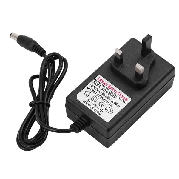 29.4V1A Strømforsyning Batteriladeradapter for Smart Balansebil Scooter 100-240V (UK-plugg)