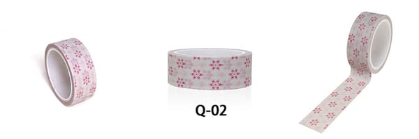 12 ruller Washi-tape dekorative gullblad blomster dekorative