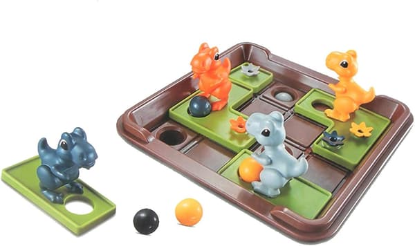 Puzzle Board Game Interest Moving Dinosaur Chess Interactive