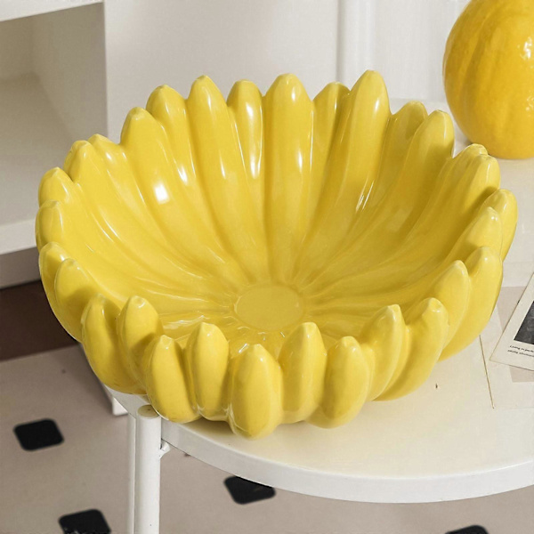 Ceramic Fruit Bowl Creative Snacks Cute Entry Bowl for Kitchen Desk Hotel
