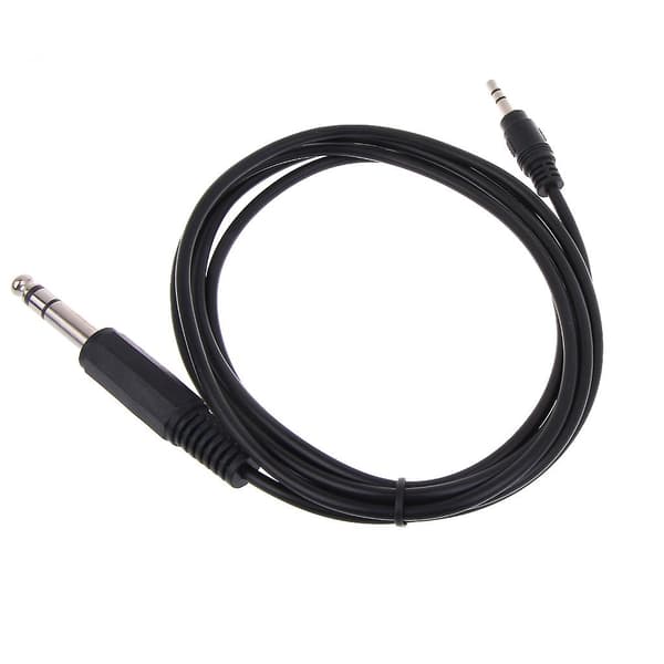 Aux-kabel 1,8 m 1/4\" til 1/8\" tilslutningskabel til effektforstærker equalizer-