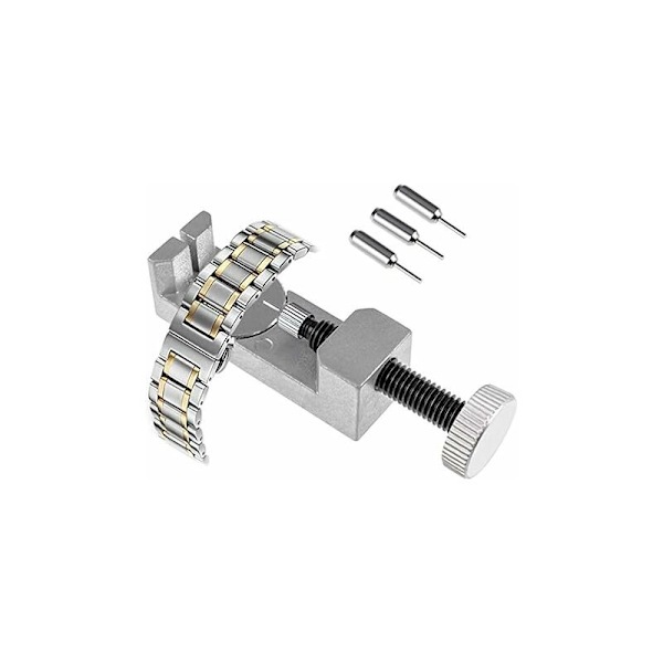 Malayas Watchmaker Tool Link Pin Remover Strap Tool Strap Link Pin Remover with 3 Adjustable Pins