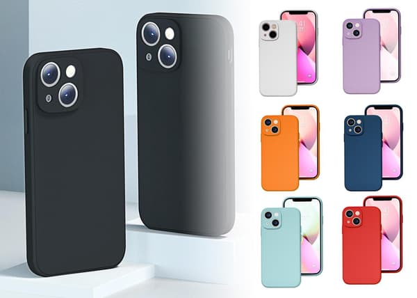 Silikonskal för iPhone Svart Svart one size Svart one size