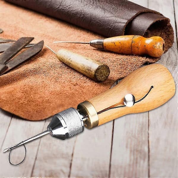 Leather Sewing Machine, Craft Tool Set, Hand Stitching, Lock Stitch, Thread Needles, DIY, Shoemaker, Canvas Repair Tool