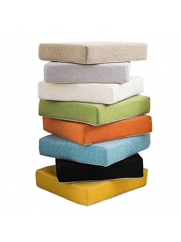 High-Density Foam Seat Cushion, 50x50x5cm Lightweight & Comfortable (Light Gray) Light gray