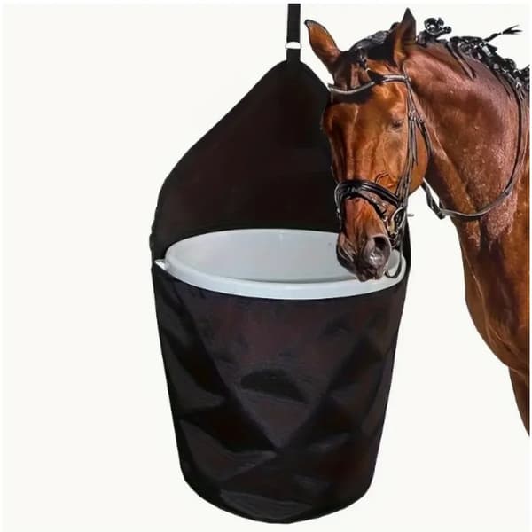 Oxford Fabric Horse Feed Bag - Hanging Hay Feeder for Stable Feed Storage