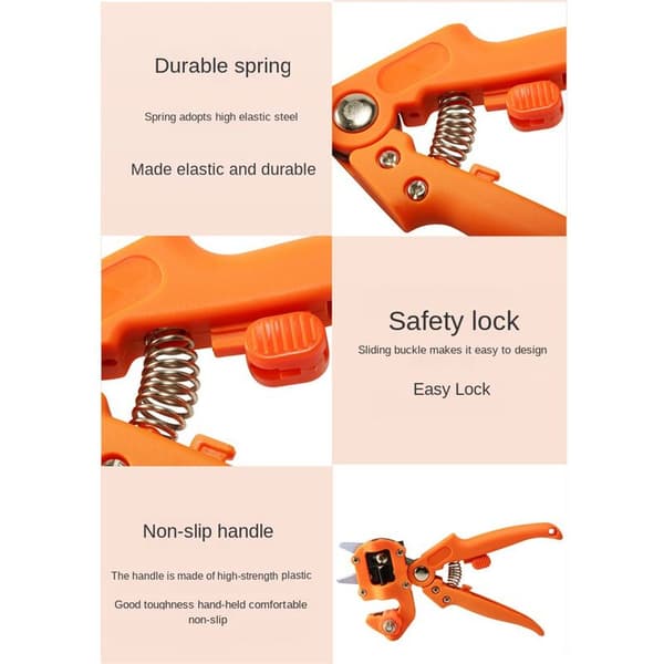 Garden Grafting Tool, Multifunctional Grafting Shears Grafting Machine Grafting Device for Fruit Trees and Vines