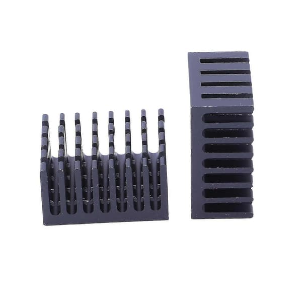10 stk. sorte aluminium køleplader radiator køler 20mm X 10mm Zekai