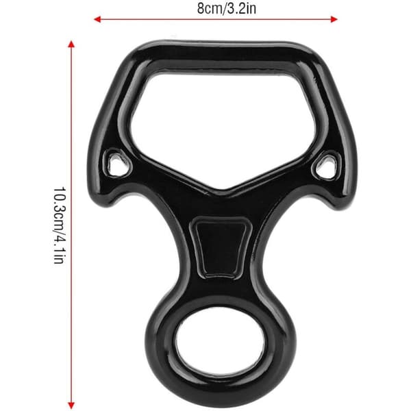 Klätterrepellering Ring 25KN Figur 8 Repellering Ring Klättring Räddningsutrustning för Nedstigning, Rappellering