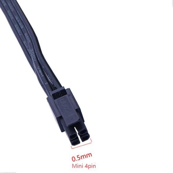 2st Mini 4Pin till Dubbel 15Pin SATA HDD Strömkabel, 45cm/17.7Tum