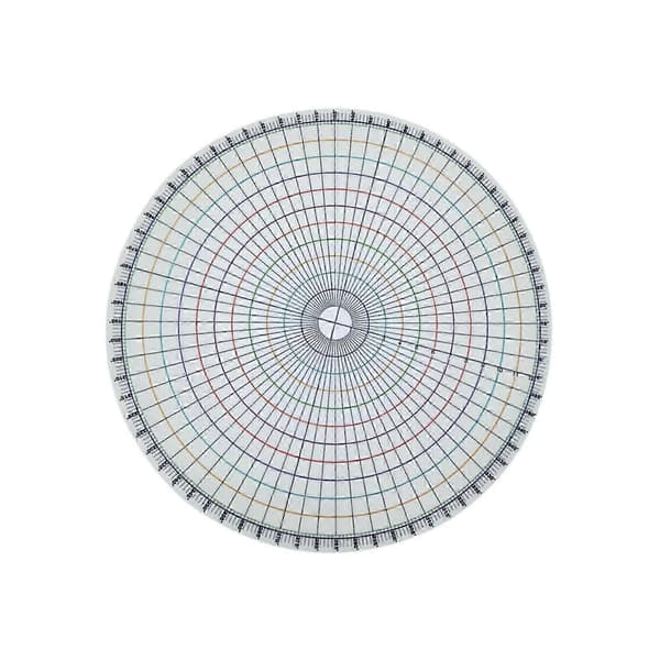 Ceramic Circle Dividing Tool for Underglaze Painting & Trimming - Precision Measuring Board for Pottery Modeling