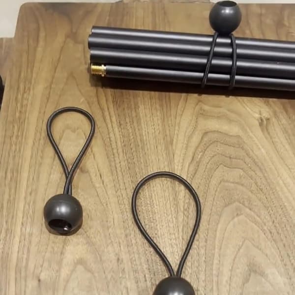 Bungee-sæt med 10, 15 cm elastiske stropper, til presenning, dug, skyggenet og telt