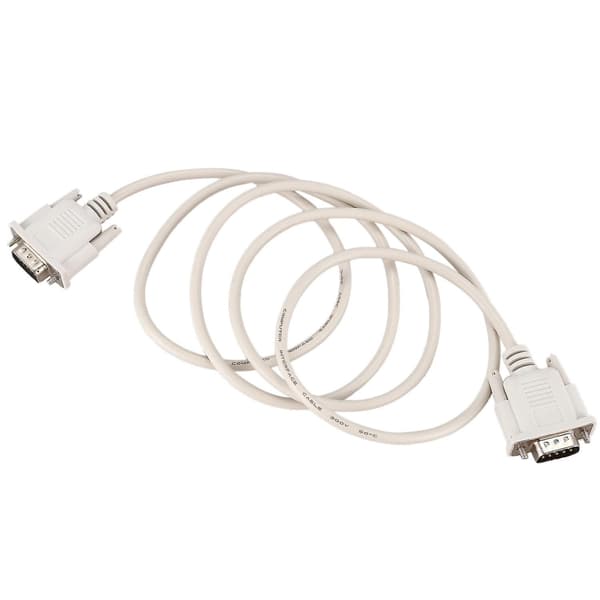 1,4 m RS232 DB9 9-pin hann til VGA Video 15-pin hann adapterkabel Lys grå