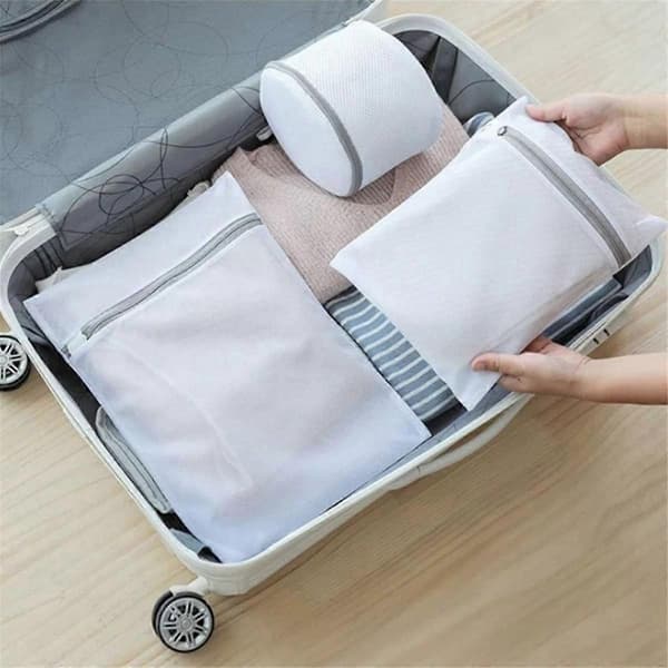 Mesh Laundry Bags (3 pcs), Delicate Laundry Bag for College, Dorm, Storage 40 X 50 cm