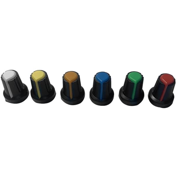 120 st plastpotentiometerknapp med 6 mm diameter axelhål