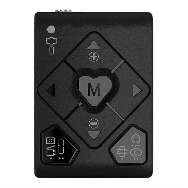 HRT-03 BT Remote Control for ISteady XE/X2/V2/V2s/M5/M6/MT2/Q/Pro 4/Mobile+ Smartphone Gimbal Stabilizer Black