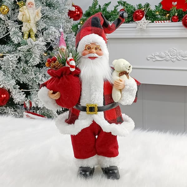 Christmas Decorations with Santa, Christmas Party Scene
