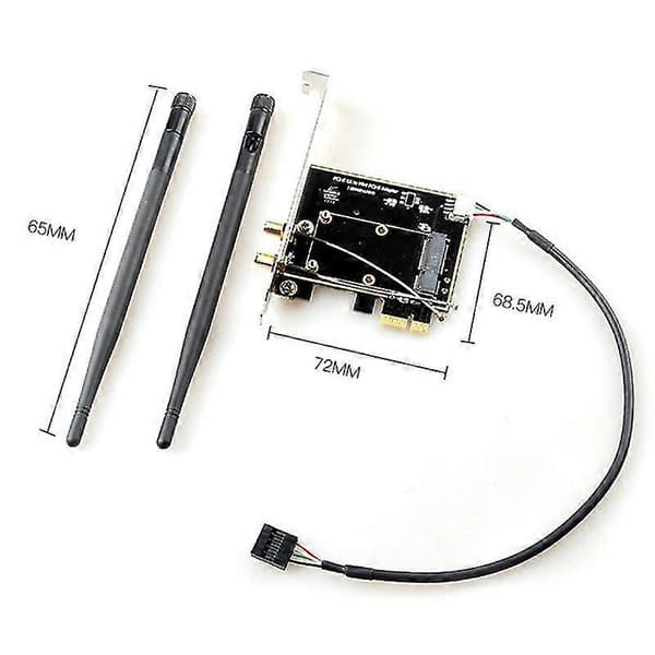 Mini Pcie pöytäkoneen Wifi-sovitin Pci-e X1 langaton Wifi-sovitin muunnin