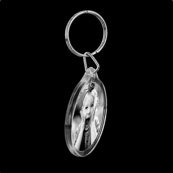 Acrylic Photo Snap-in Keychains 10pcs