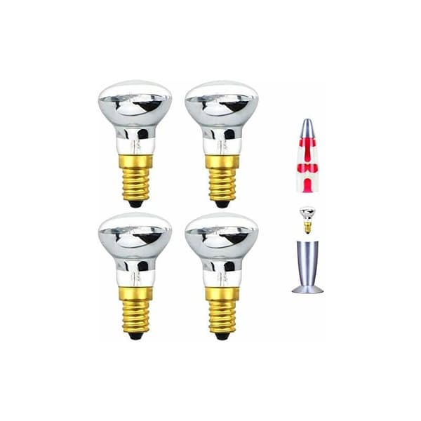 (4 stk) R39 E14 Reflekterende spotlight 25W E14 Lavalampe R39 Reflekterende lampe 25W E14 Lavalampe