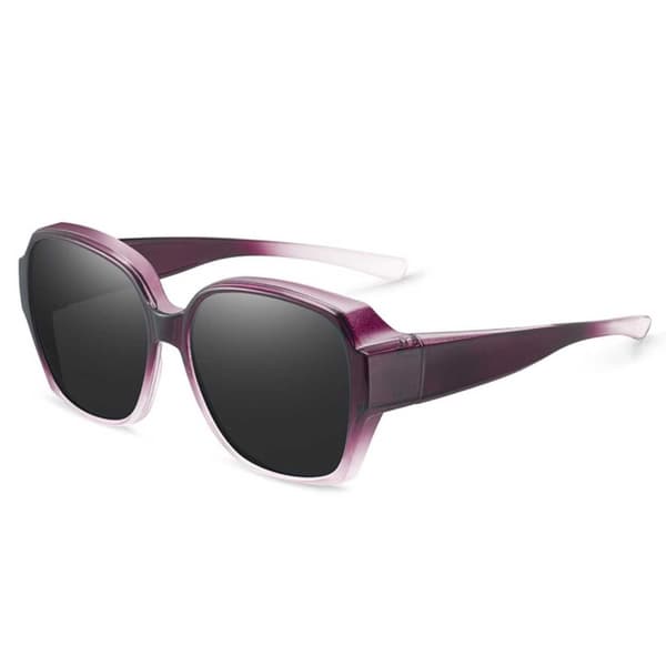 Polarized Suncovers Sunglasses Over Glasses Purple
