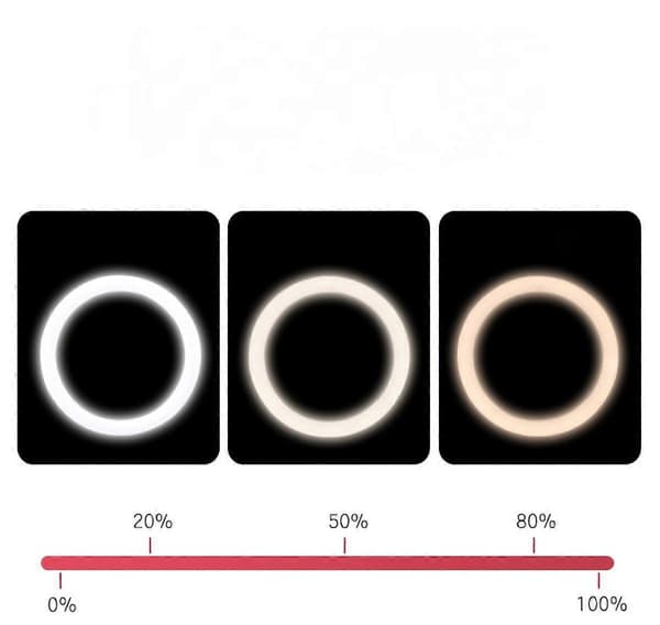 Bærbar LED-ringlampe Selfie Fill Lampe Live Broadcast