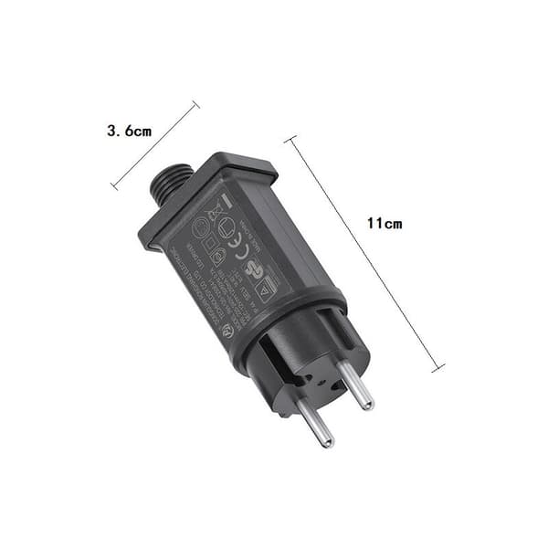 12V LED-strømforsyning, IP44 LED-transformator lavspennings-LED-adapterdriver for julebelysning, lyslenke (1 stk)