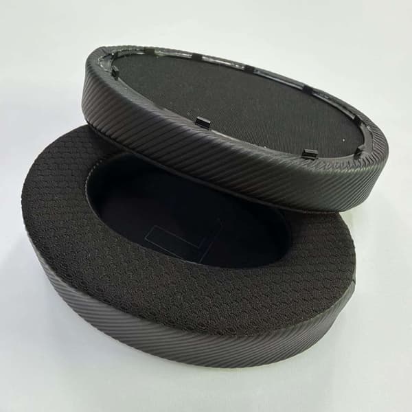 Udskiftningsørepuder i mesh kompatible med ASUS ROG Kithara Gaming – åndbart fodboldmesh til lange spilsessioner, præcis pasform 15cm x 8cm, pakke