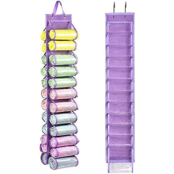 Vinyl Storage Organizer - Vinyl Roll Holder Wall Mount Craft Vinyl Storage Rack With 24 Roll Slots