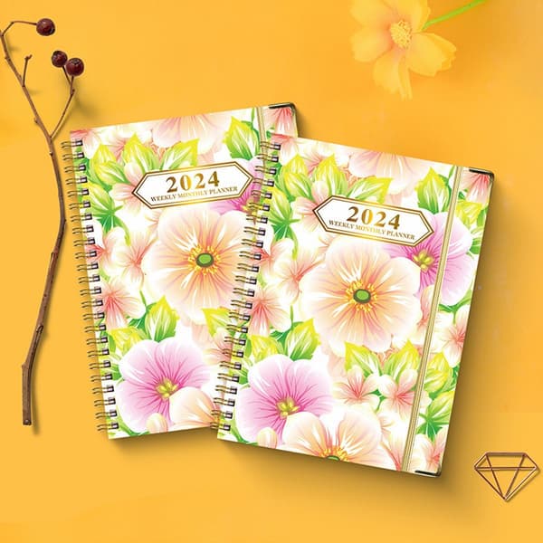 2024 Calendar - 2024 Weekly Planner, 2024 Daily Planner, Flexible So style4 KLB