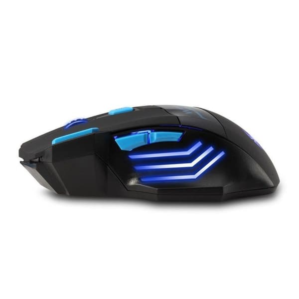 Zelotes trådløs mus, 2,4 GHz ergonomisk pc-mus trådløs, 7