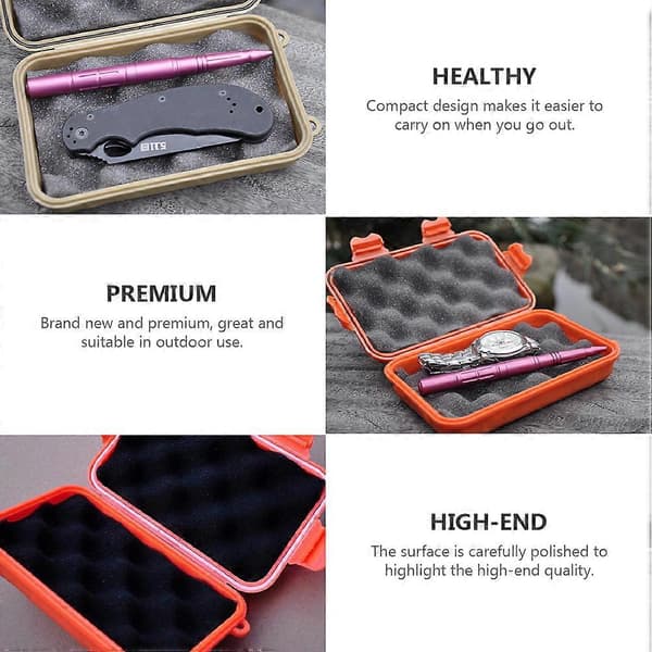 2 PCS Portable Adventure Box Outdoor Wilderness Survival Container Carry Box