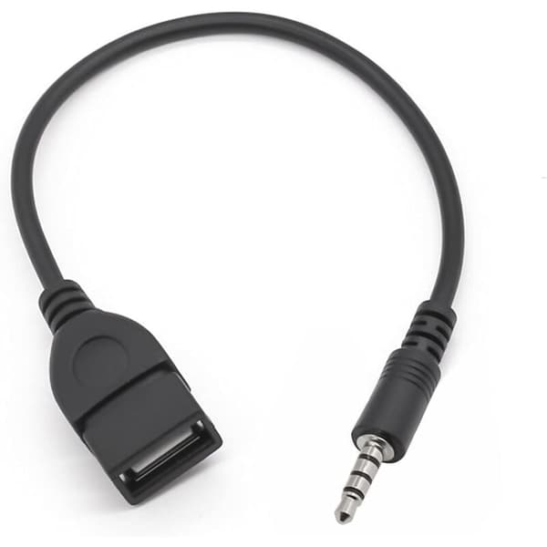 USB til Jack Adapter USB 2.0 til 3.5 mm Han Aux Stereo Audio Jack (2 stk)