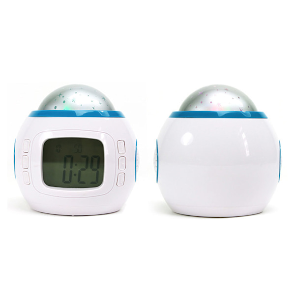 Projection Light Clock Backlight Snooze Function Sky Projector Digital Alarm Clock with Music Thermometer Calendar