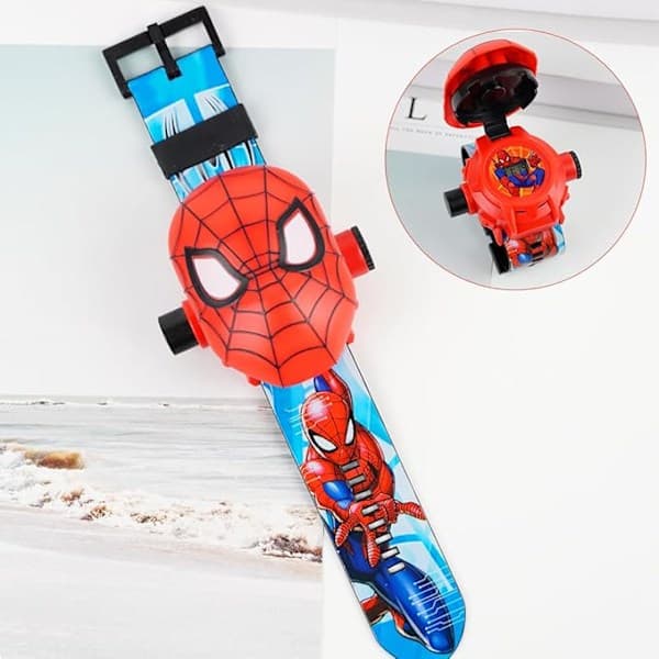 Digitalt ur til børn, projektorur til børn, ur med digital projektor, digitalt ur [DB] Spider-Man Spider-Man
