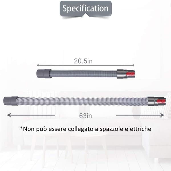 Expandable Flexible Hose for Dyson V7 V8 V10 SV10 SV11 Series, Dy