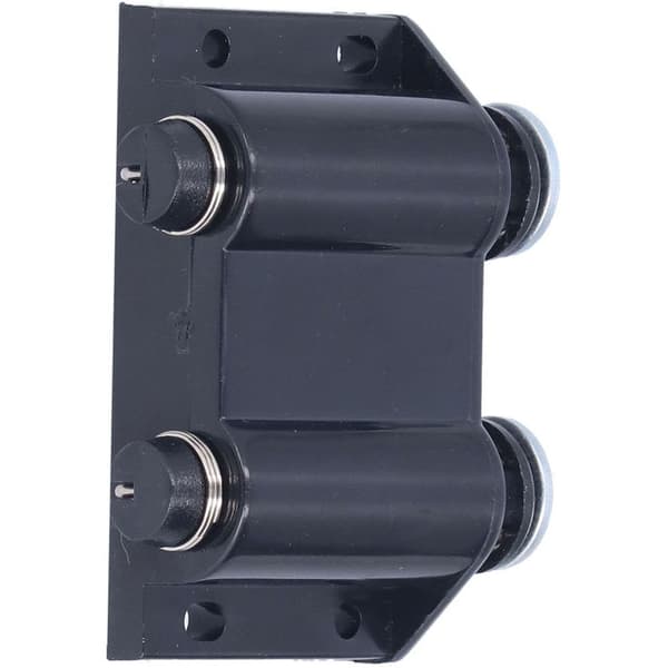 Magnetisk dørstopper i rustfrit stål, magnetisk dæmper til skabslåger, 6 sæt.