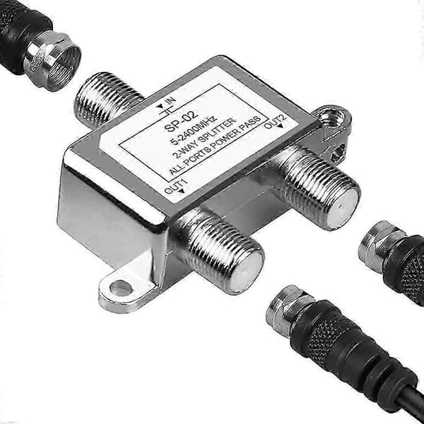 TV Antennsplitter 2-vägs satellitsplitter F-typ splitter