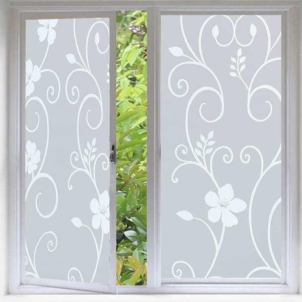 Opaque Window Film Privacy Decorative Window Film Electrostatic W